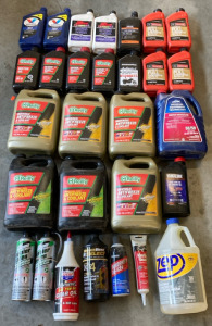 Car Fluids Including Coolant, Motor Oil, Steering Fluid and Many More!