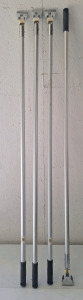 (4) 60" Metal, Dust Mop Handles