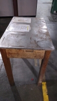 3'x1'10"x2'9½" Metal Top Table - 3