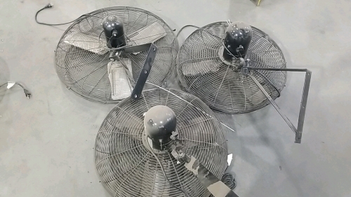 (3) Wall Mounted Fans