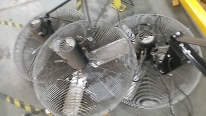 (3) Wall Mounted Fans