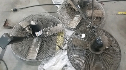 (3) Wall Mounted Fans