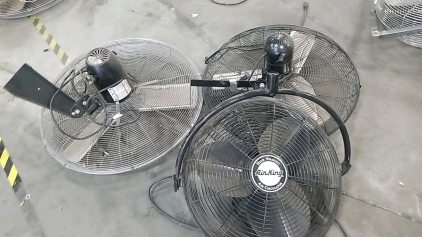 (3) Wall Mounted Fans