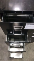 (2) 1'10"x1'3"x4'4" Black Fileing Cabinets - 5