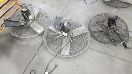 (3) Wall Mounted Fans