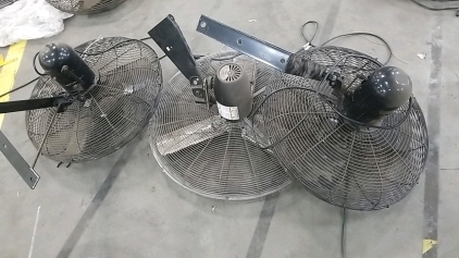 (3) Wall Mounted Fans