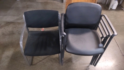 (5) Assorted Black Desk Chairs