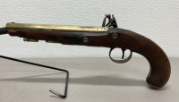 1700’s Flintlock Pistol From London W/ Pineapple On Underside