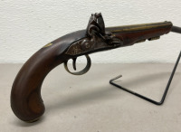 1700’s Flintlock Pistol From London W/ Pineapple On Underside - 3