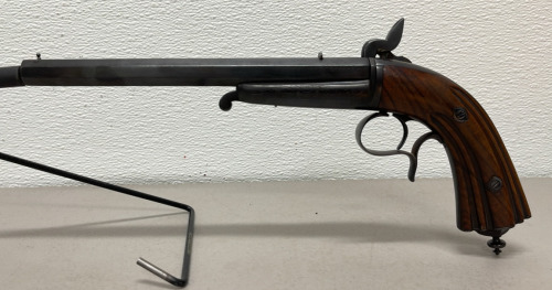Dueling Pistol With Gorgeous Fluted Grip