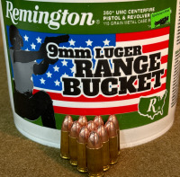 Partial Bucket Remington 9mm Luger Ammo - 2