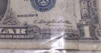 Series 1957 B Washington One Dollar Bill - 3