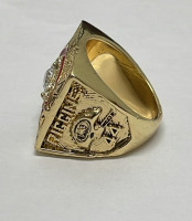 Set Of (3) NFL Washington Redskins Super Bowl Rings Named To Riggins, William, Rypien In Collectible Display Case - 9