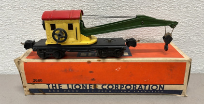 Lionel Train Corp. Operarating Work Crane #2660 W/ Box And Liner (1938-1942)