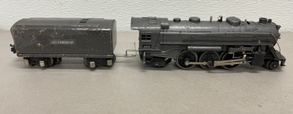 Lionel Train Corp. Engine #1666E And Tender Gun Metal Grey (1938-1942)