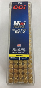 (100)Rds CCI Mini Mag 22Lr