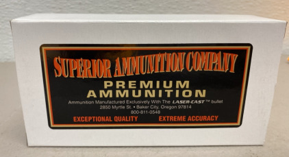 (1) Superior Ammunition Company Premium Ammunition 45 ACP (Re-Mfg) 200g SWC Quantity 50