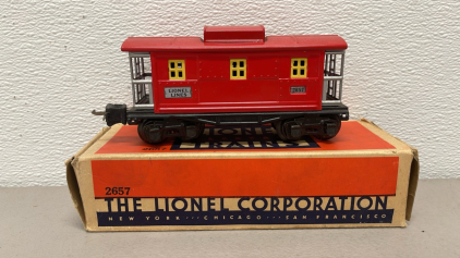 Lionel Train Corp. Red W/ Red Roof And Original Box (1940-1941)