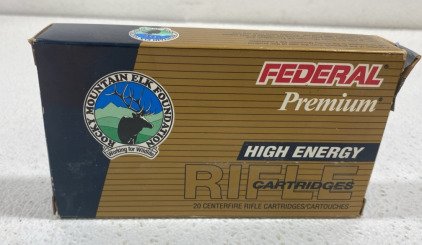 (1) Federal Premium High Energy 20 CenterFire Rifle Cartridges/Cartouches