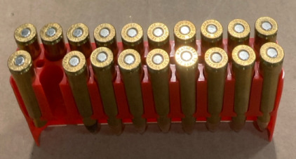 (17) Rounds of 338-06 A Square Weatherby 210 Grain Nosler Soft Points (2) Empty Casings of 338-06 A Square