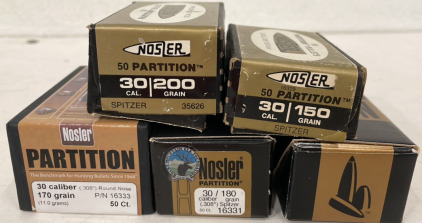 Nosler Partition 30 Cal Mixed Grain (122 Count)