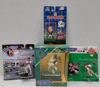 Emmitt Smith Starting Lineup Football Collectables & Dale Earnhardt Figure