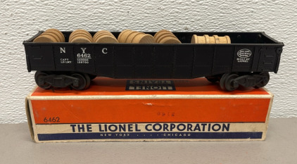 Lionel Train Corp. Black Gondola Car #6462 W/ Original Load And Box