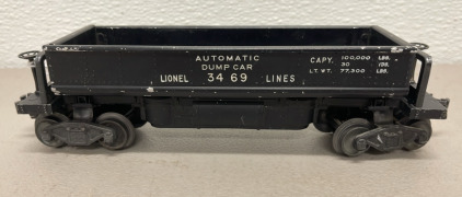 Lionel Train Corp. Black Dump Car #3469 (1949-1955)