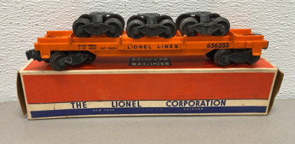 Lionel Electric Trains Rail Truck Car #636255 W/ Original Load And Box (1955-1956)