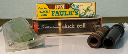 (5) Duck Calls Including Vintage Faulk’s & Ted Williams