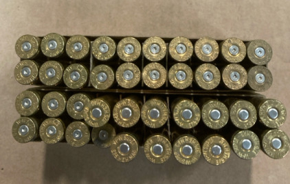 (5) Rounds of .375 H&H Magnum Winchester Hollow Point (8) Rounds of .375 H&H Magnum Winchester Soft Points (25) Empty Casings of .375 H&H Magnum