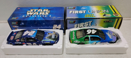 Vintage Star Wars Jeff Gordon & Jeff Green Die Cast Collectable Cars