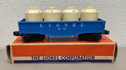 Lionel Electric Trains Canister Car #6112-85 W/ Original Load And Box (1956-1958)