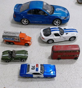 (1) Maisto Cobra (1) Dodge Viper GTS (2) Hot Wheels (1) Matchbox