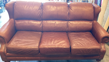 Brown Leather Couch