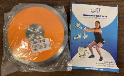Kala green Nylon Discus 1kg, Super Stretch Resistance Bands