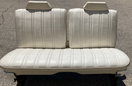 Custom Bench- Old Car Seat On Wheels
