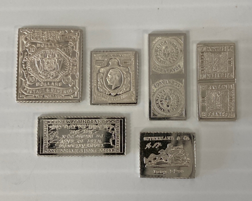 (6) Sterling Silver Bars