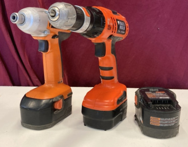 Power Drill & Scrwgun with Batteries