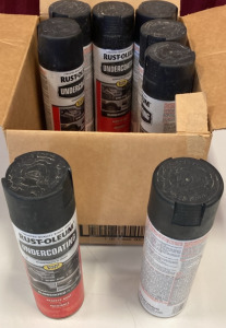 Box Of Undercoating Rubberzied Black. EB