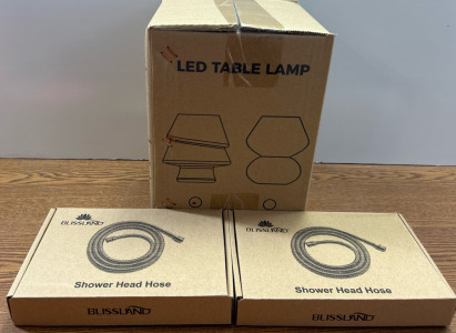 Shower Head Hose, Led Table Lamp