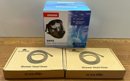 Shower Head House, Full Face Respirator