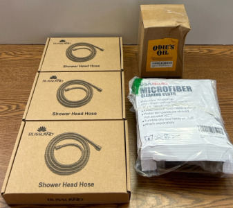 Odies Oil, MicroFiber Cleaning Cloth, Blissland Shower Head Hose