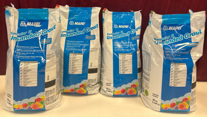 4 Bags Of Grout, 1 Color