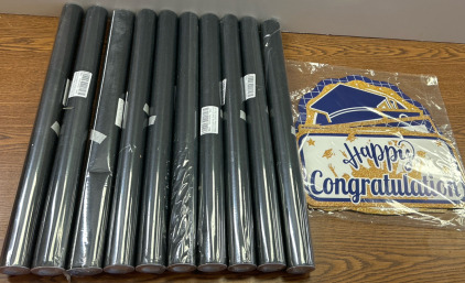 Black Removable Wall Decor, And Happy Congratulations Posters