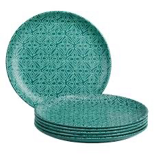 Malachite Trellis Salad Plate Sets