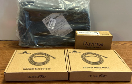 Shower Head Hose, Battery Hold Down Tray, And Caninet Hardware