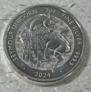2024 Seymour Unicorn 2oz Fine Silver Coin