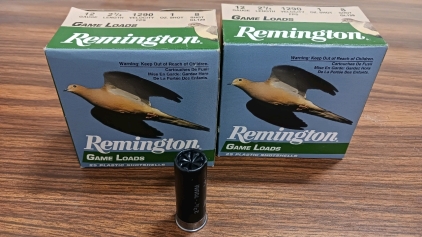 50rds 12ga 2.75" 8shot Game Load Shotgun Ammunition Remington.