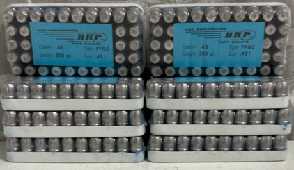 (8) 50 Count Sealed Packages .45 FPGC 305 Gr. BRP Cast Bullets